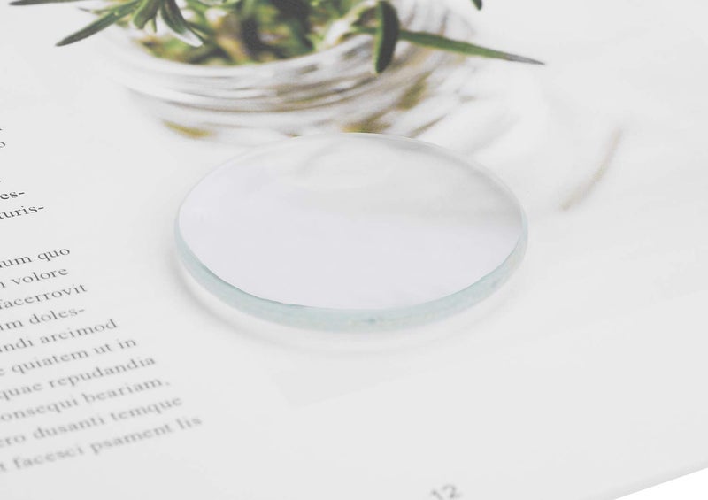 RUIXIB HD 30X Magnification Magnifying Glass 50MM Diameter Double Convex Lens Glass Optical Magnifier Glass Jewelry Loupe for Reading Coins Stamps Maps Craft Labs 90MM Focal Length - Image 3